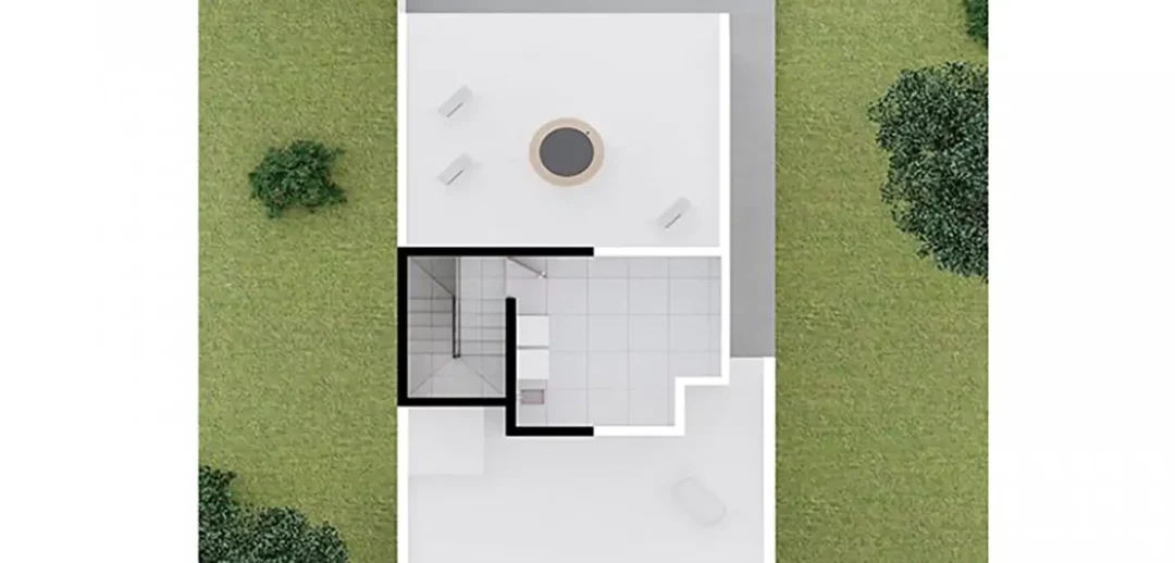 Planta azotea del modelo Momentum en Vitalia Privada Residencial, Culiacan