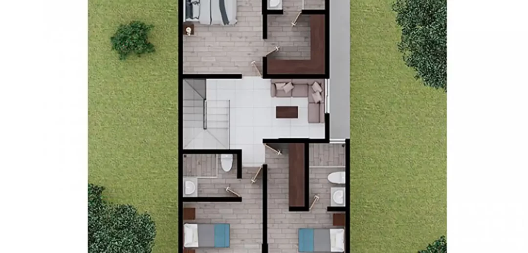 Planta alta del modelo Momentum en Vitalia Privada Residencial, Culiacan