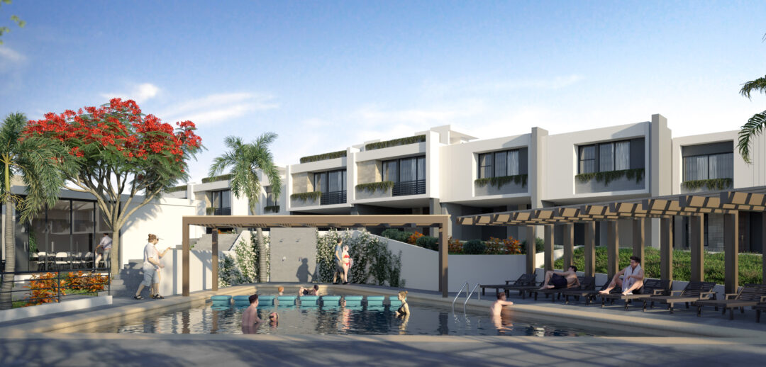 Imagen de la alberca de Arboleada Perisur II, un desarrollo de casas en Culiacán, ideal para una vida en familia.