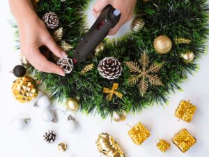 Decoración con guirnaldas navideñas