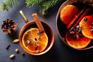 Deliciosos aromas navideños en una bebida