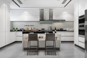 
Cocina-moderna-con-colores-neutros-blancos-negros-y-grises